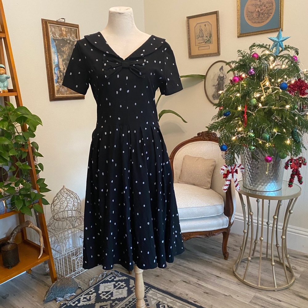 ModCloth plus size polka dot vintage dress